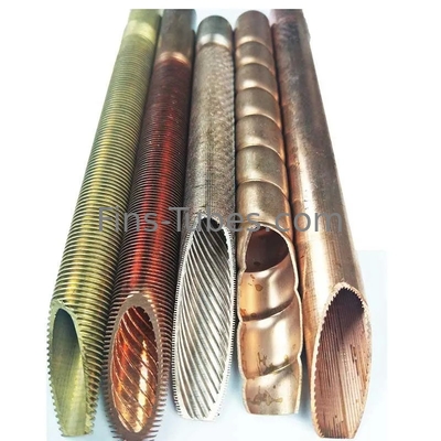 Beli DELLOK tabung sirip rendah tembaga dengan alur dalam untuk penukar panas dan pendingin udara online manufacture