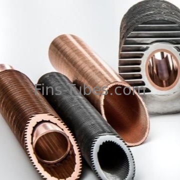 Beli DELLOK Tembaga tertanam Fin Tube Mesin Rating Suhu -40\u00b0C Untuk 400\u00b0C online manufacture