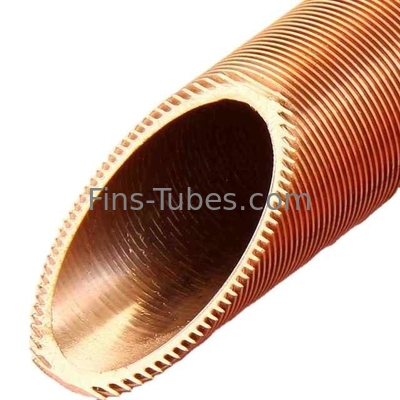 DELLOK Tabung Tembaga Air Dingin Aluminium Fin Evaporator Coil Atau Extruded Tembaga Alloy Low Fin Tube