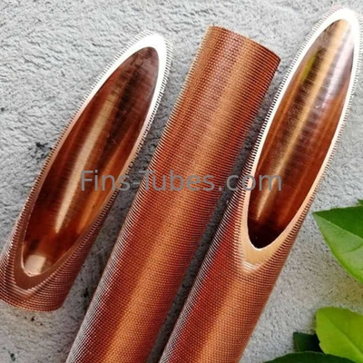 DELLOK Tabung Tembaga Air Dingin Aluminium Fin Evaporator Coil Atau Extruded Tembaga Alloy Low Fin Tube