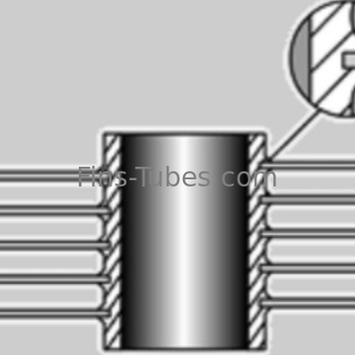 DELLOK Customized Embedded Fined Tube Untuk Compressor Coolers