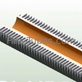 DELLOK Helical Condenser Aluminium Tubing Karbon Steel yang Diekstrusi