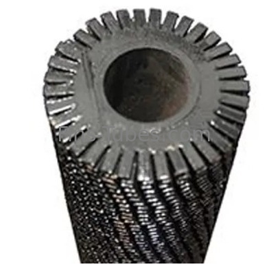 DELLOK ASTM A106 Baja Karbon Baja Ringan Pertukaran Panas Serrated Fin Tube Spiral