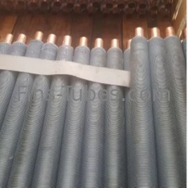 Tabung Fin yang diekstrusi dengan Tabung Tembaga / Aksesoris Kotak Dukungan Tabung