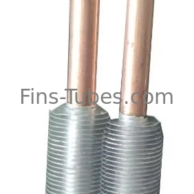 DELLOK Suhu Tabung Fin Baja Karbon Garing Tabung Fin Tertanam 0,3-1,2mm Tekanan 1,0MPa - 4,0MPa