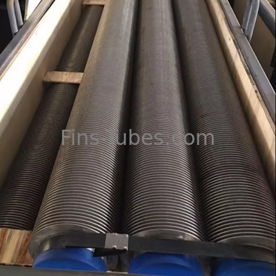 Tabung Fin Tembaga Karbon Baja 0,3-1,2mm Tabung 2,5-20mm Fin Spacing 16-63mm Od