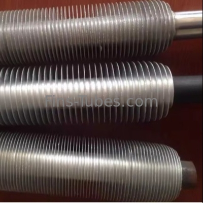 Tabung Fin Tembaga Karbon Baja 0,3-1,2mm Tabung 2,5-20mm Fin Spacing 16-63mm Od