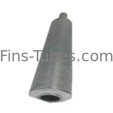 DELLOKTemperaturan tabung sirip tertanam baja karbon baja tahan karat tembaga aluminium titanium 200°C polos