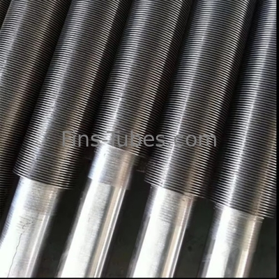 DELLOKTemperaturan tabung sirip tertanam baja karbon baja tahan karat tembaga aluminium titanium 200°C polos