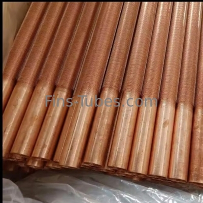 Aluminium Fin Rolling Extruded Fin Tube Dengan Smooth Edge Hydro Test 3-25mm Diameter Luar