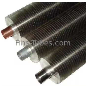 Aluminium Fin Rolling Extruded Fin Tube Dengan Smooth Edge Hydro Test 3-25mm Diameter Luar