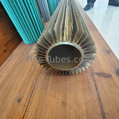 DELLOK Longitudinal Fined Heat Transfer Tube Square Fin Type 0.5 Inch ASTM Certified Heat Exchange Tube