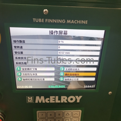 DELLOK Mesin Pengganti Panas Aluminium Tembaga Tipe G Tube Finning