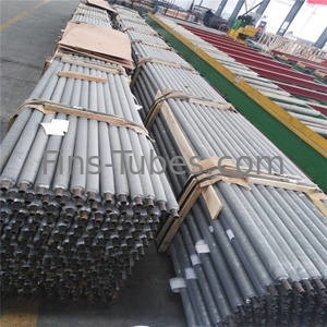 DELLOK Single Row Flat EN10204 Stainless Steel Fin Tube Welding 25mm