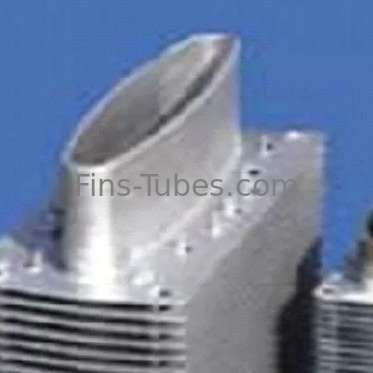 DELLOK Air preheater elips tabung sirip baja karbon anodisasi
