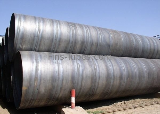 DELLOK Q235B Spiral Las Pipa Baja Karbon Hitam Diameter Besar SSAW Tabung